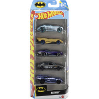 Набор из 5 машинок Хот Вилс Бэтмен Hot Wheels 1:64 Batman Mattel JDR18
