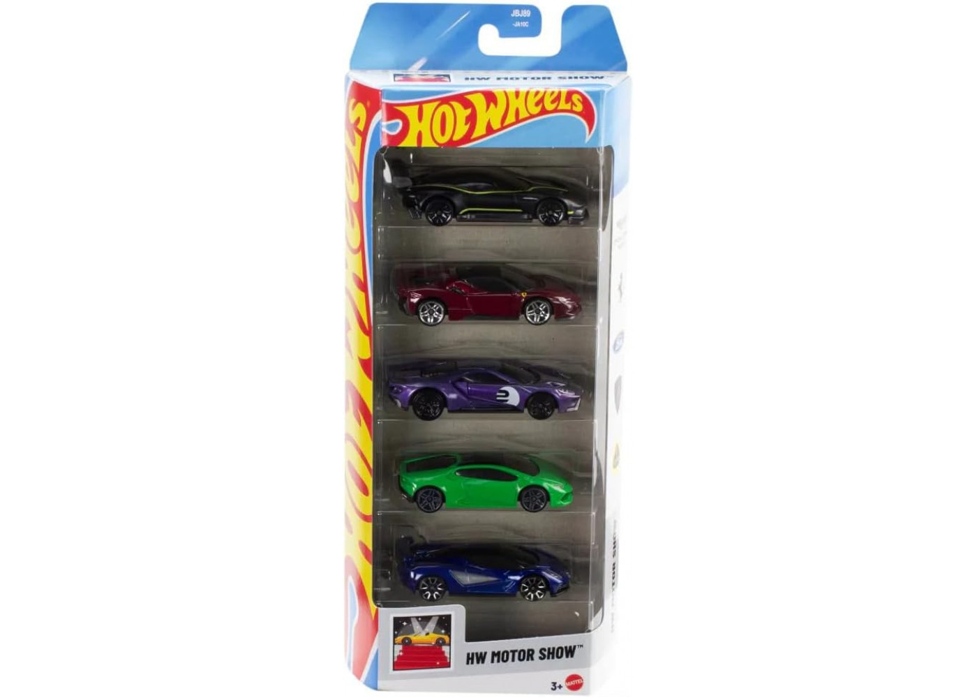 Набор из 5 машинок Хот Вилс Hot Wheels 1:64 HW Motor Show Mattel JBJ89