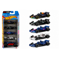 Набір із 5 болідів Хот Вілс F1 Hot Wheels 1:64 Racing Team Formula One Hot Wheels Mattel JKG12
