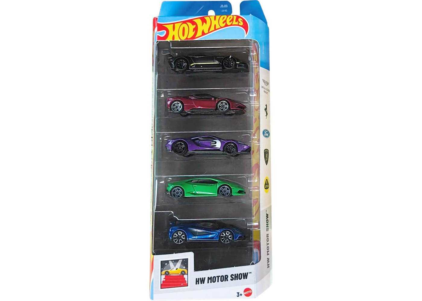 Набор из 5 машинок Хот Вилс Hot Wheels 1:64 HW Motor Show Mattel JKG10