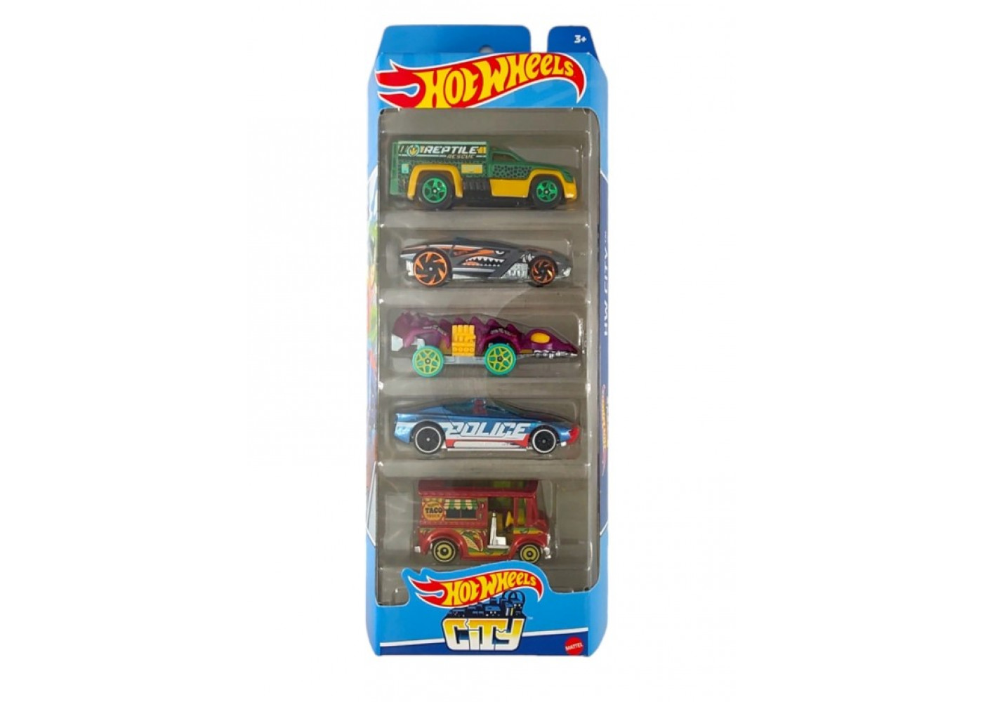 Набір з 5 машинок Хот Вілс Сіті Hot Wheels City Mattel HTV39