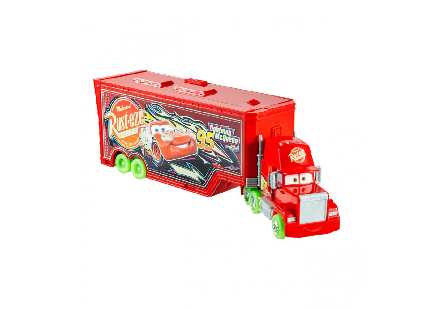Трейлер Автовоз 2 в 1 Тачки Маквін Світиться у Темряві Disney Pixar Cars Glow Racers Transforming Mack Playset Mattel HPX76