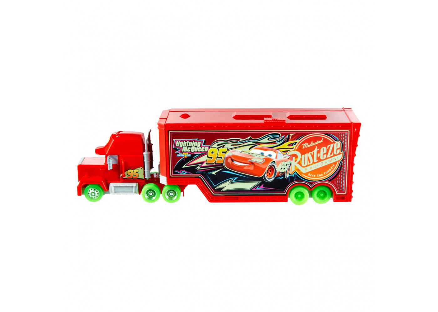 Трейлер Автовоз 2 в 1 Тачки Маквін Світиться у Темряві Disney Pixar Cars Glow Racers Transforming Mack Playset Mattel HPX76