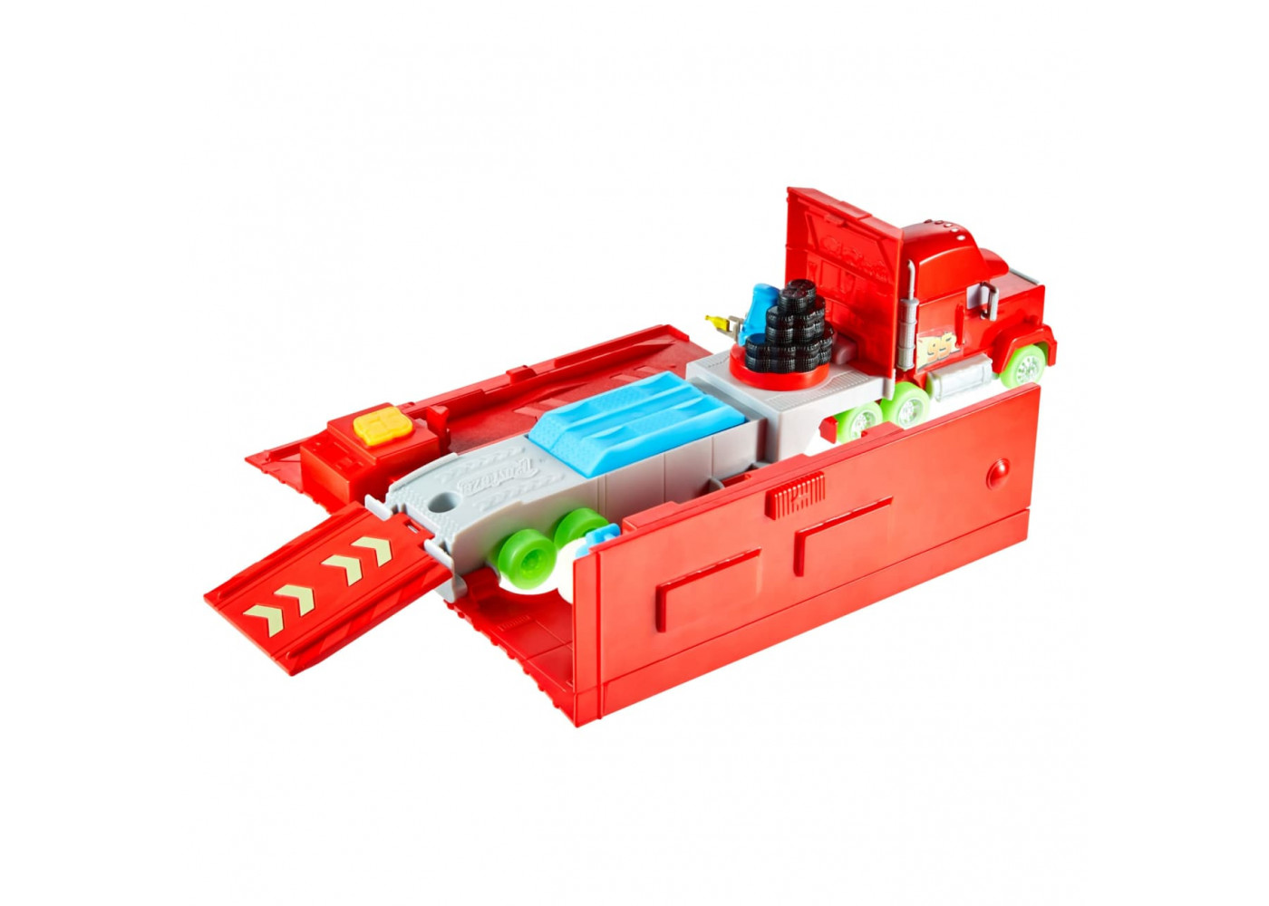Трейлер Автовоз 2 в 1 Тачки Маквін Світиться у Темряві Disney Pixar Cars Glow Racers Transforming Mack Playset Mattel HPX76