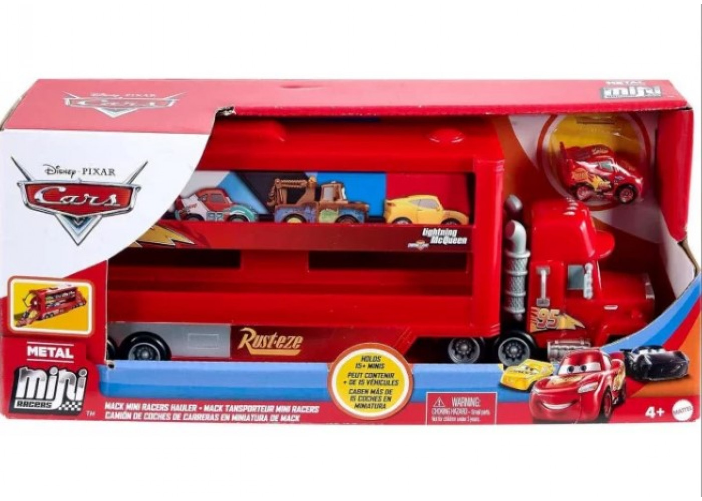 Автовоз Тачки (Без Маквіна) Дісней Disney Pixar Cars Mack Mini Racers Hauler Transporter Mattel BGNW34