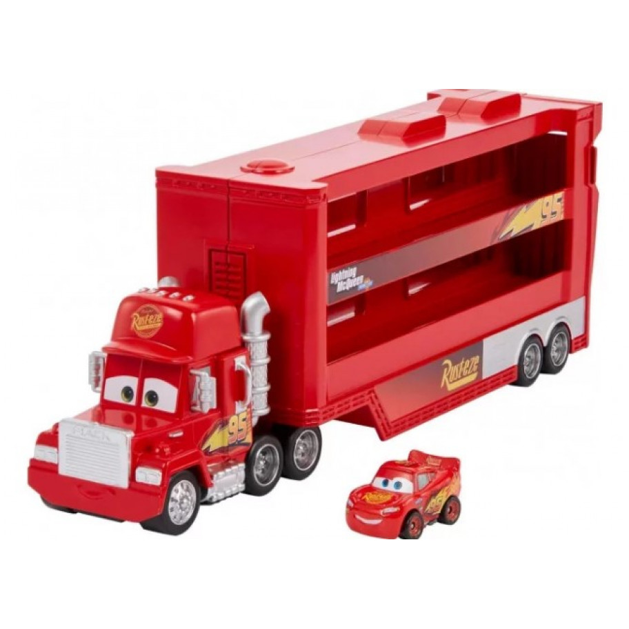Автовоз Тачки (Без Маквіна) Дісней Disney Pixar Cars Mack Mini Racers Hauler Transporter Mattel BGNW34