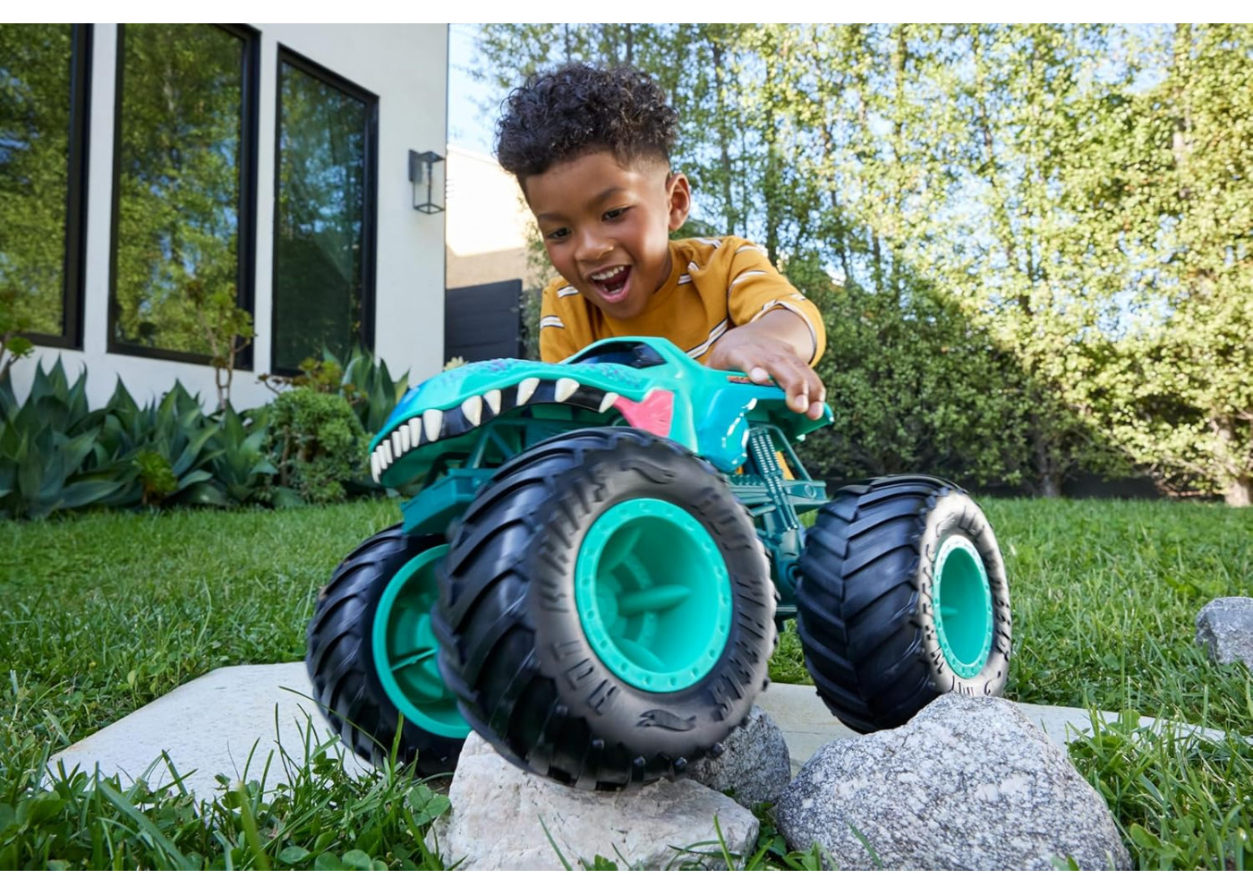 Велика Машинка Хот Вілс Монстр Трак 36 см Мега Рекс Monster Trucks Mega Wrex Hot Wheels JJN46