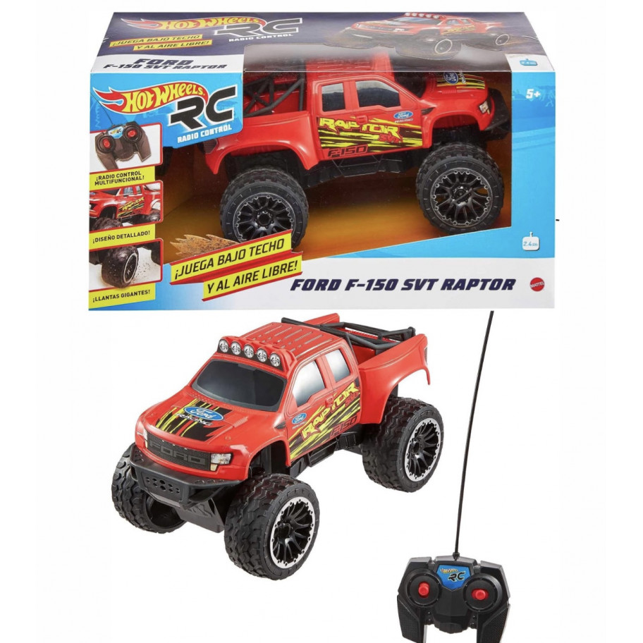 Великий Хот Вілс Форд на Пульті Управління RC Red Ford F-150 SVT Raptor Hot Wheels Mattel