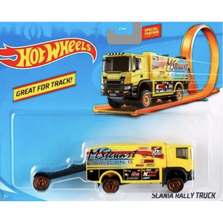 Вантажівка Трейлер Хот Вілс Hot Wheels Scania Rally Truck Mattel GKC33