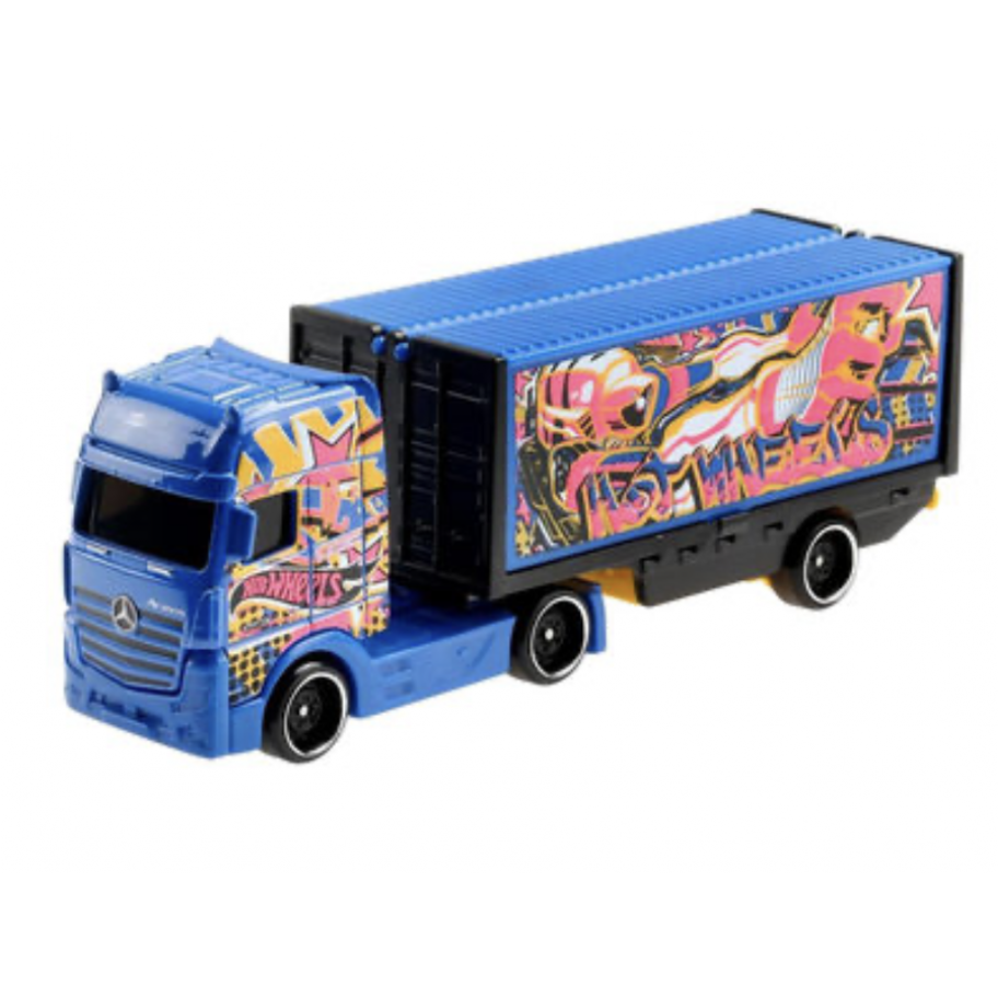 Вантажівка Трейлер Хот Вілс Hot Wheels Mercedes-Benz Actros Mattel GRV12