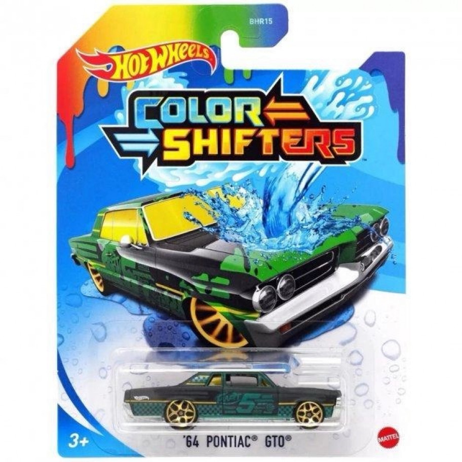 Машинка Хот Вилс 1:64 Меняет Цвет Color Shifters 64 Pontiac GTO Hot Wheels BHR53