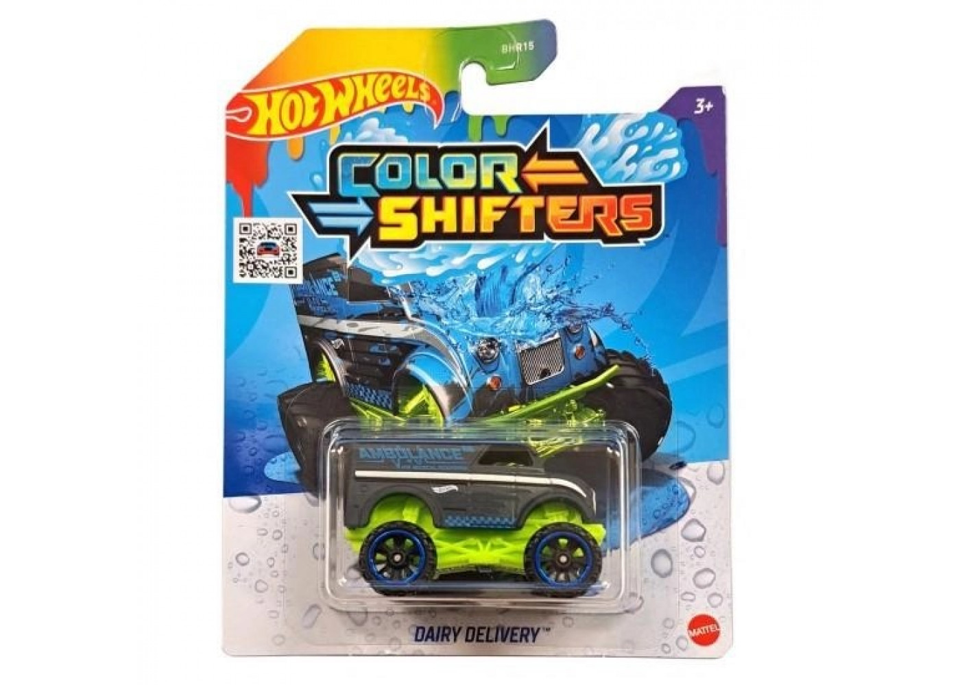 Машинка Хот Вилс 1:64 Меняет Цвет Color Shifters Dairy Delivery Hot Wheels GBF29