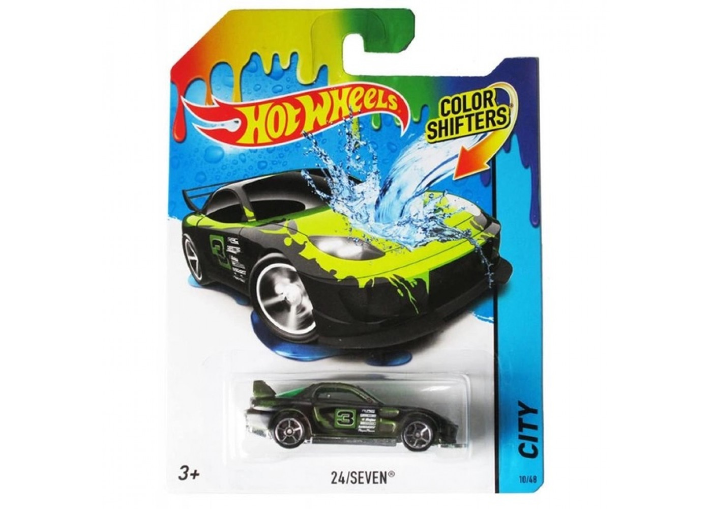Машинка Хот Вилс 1:64 Меняет Цвет Color Shifters 24/Seven Hot Wheels GFT25