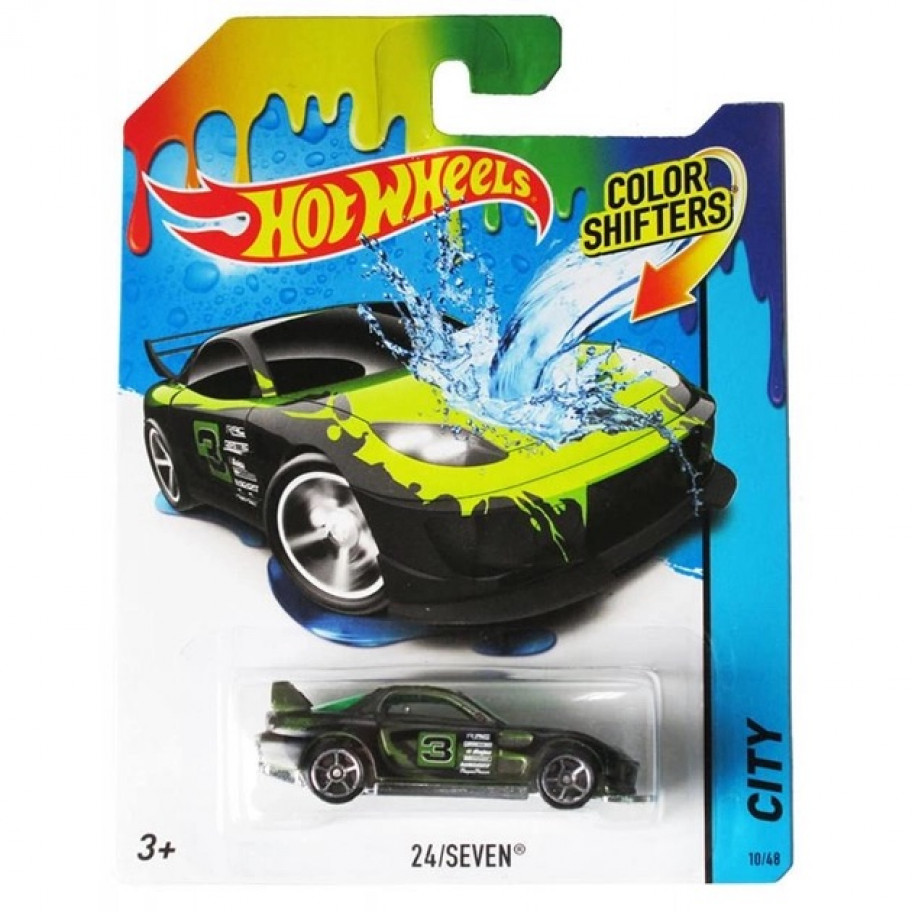 Машинка Хот Вилс 1:64 Меняет Цвет Color Shifters 24/Seven Hot Wheels GFT25