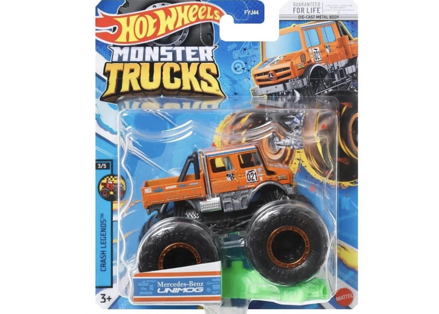 Машинка Хот Вілс Монстр Трак Monster Trucks Mercedes-Benz Unimog Hot Wheels HNW13