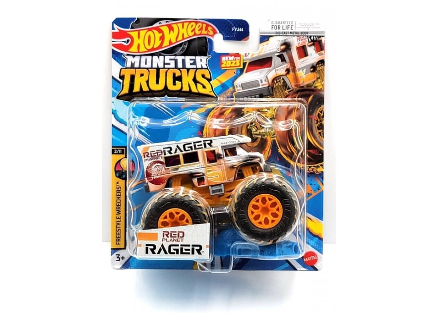 Машинка Хот Вилс Монстр Трак Monster Trucks Red Planet Rager Hot Wheels HLT10