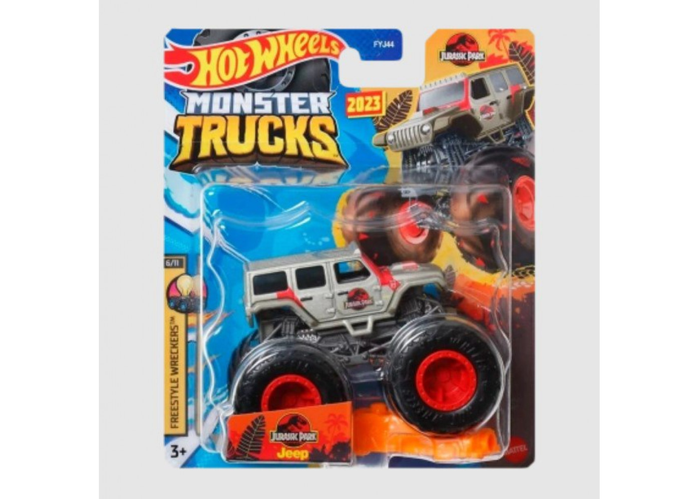 Машинка Хот Вилс Монстр Трак Monster Trucks Jeep Jurassic Park Hot Wheels HLT08