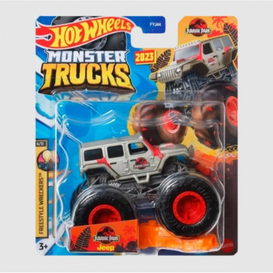 Машинка Хот Вілс Монстр Трак Monster Trucks Jeep Jurassic Park Hot Wheels HLT08