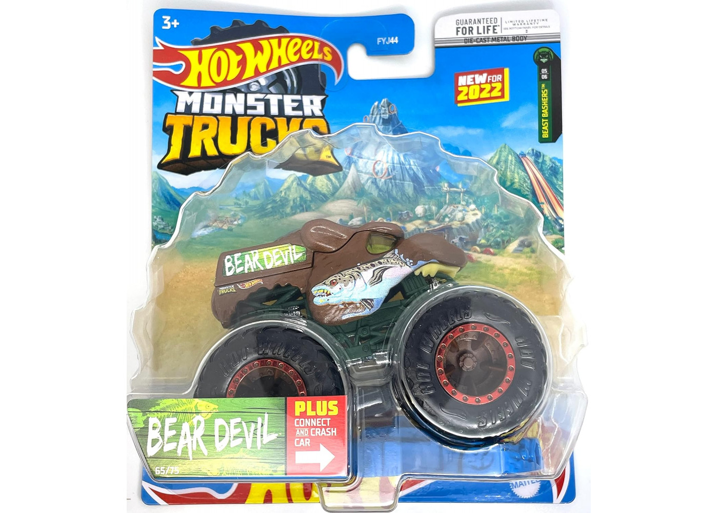 Машинка Хот Вілс Монстр Трак Monster Trucks Bear Devil Hot Wheels HCP39