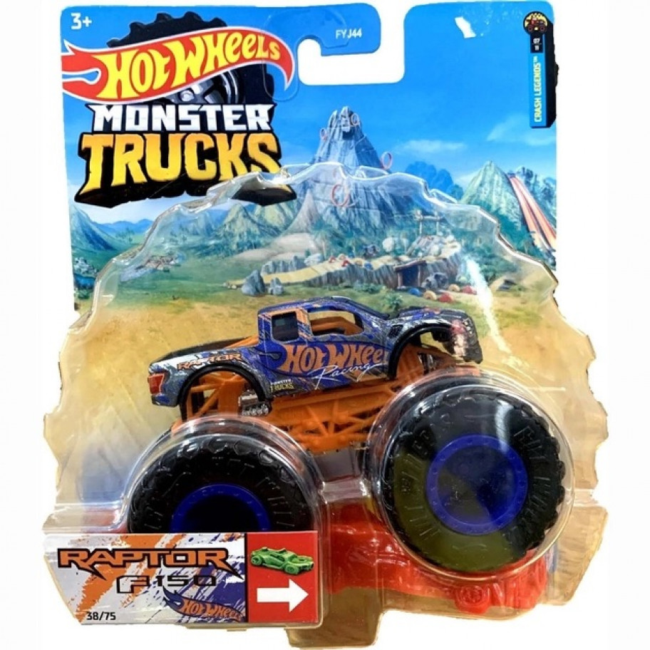 Машинка Хот Вілс Монстр Трак Monster Trucks Ford Raptor Hot Wheels HCP43