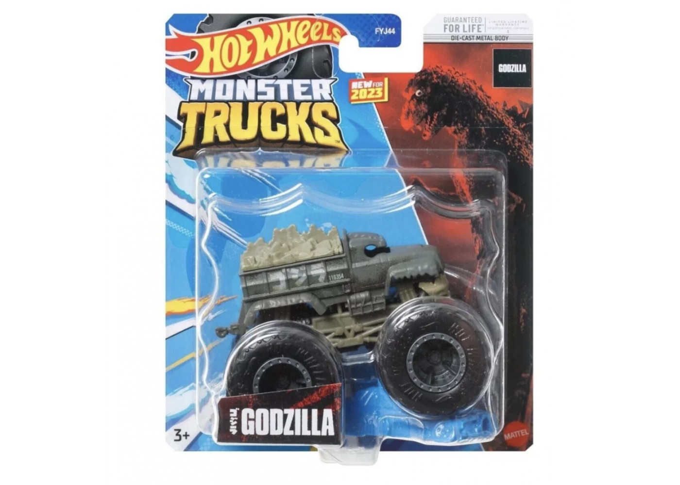 Машинка Хот Вілс Монстр Трак Monster Trucks Godzilla Hot Wheels HKM37