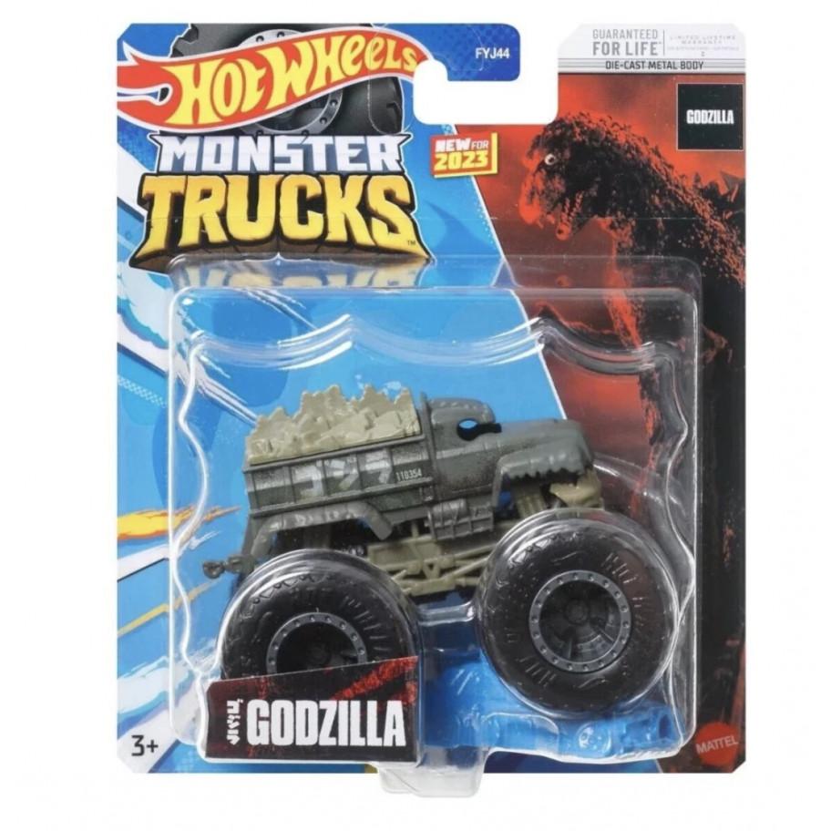 Машинка Хот Вілс Монстр Трак Monster Trucks Godzilla Hot Wheels HKM37