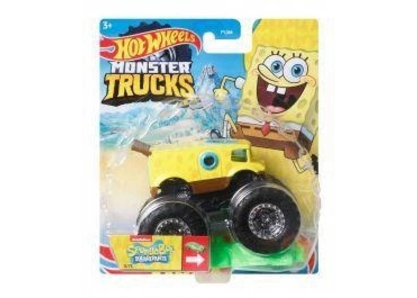 Машинка Хот Вілс Монстр Трак Monster Trucks Spongebob Quarepants Hot Wheels HNW34