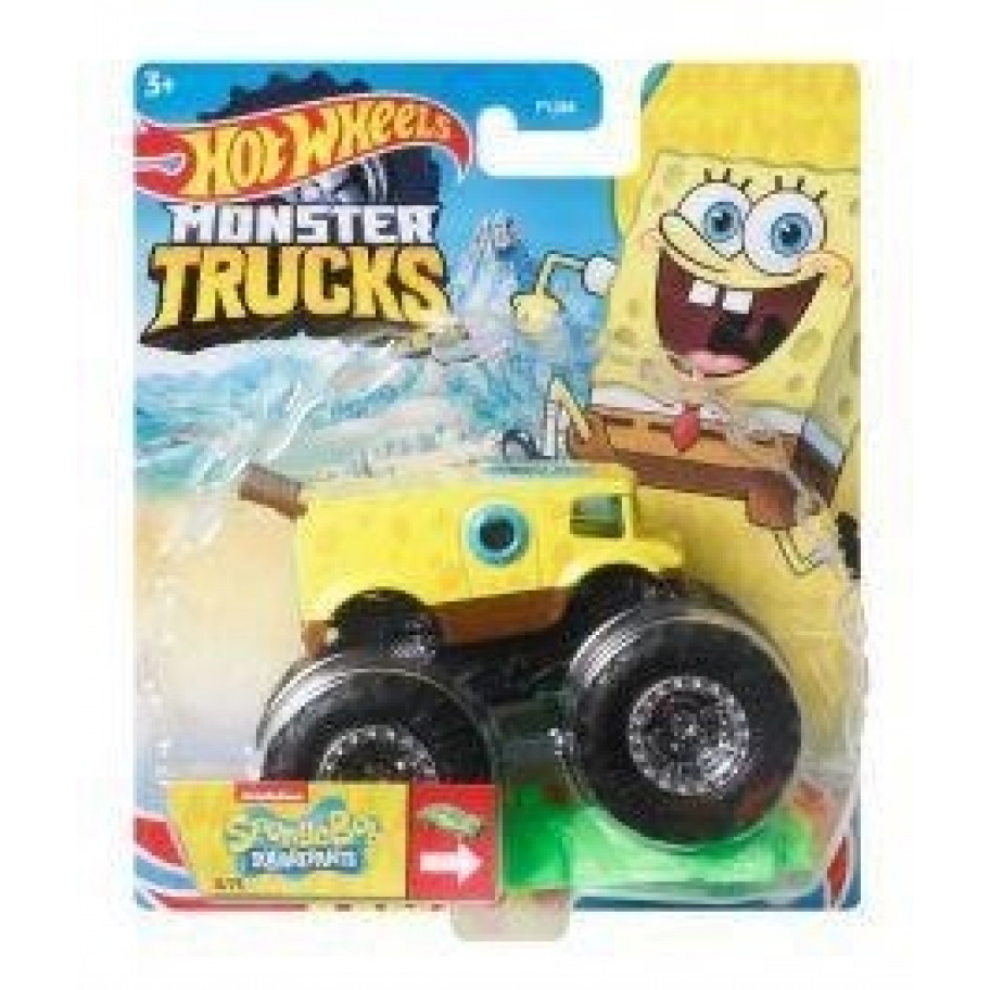 Машинка Хот Вілс Монстр Трак Monster Trucks Spongebob Quarepants Hot Wheels HNW34