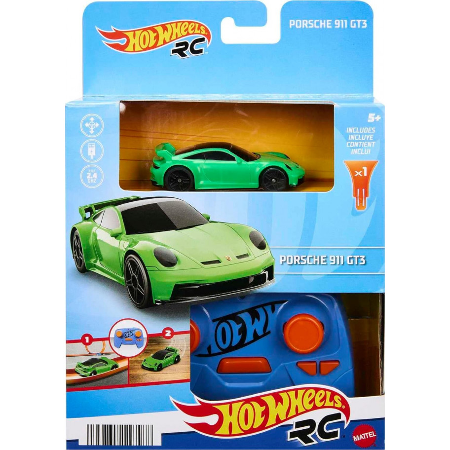 Машинка Хот Вілс Порш 911 1:64 на Пульті Керування для Треку Hot Wheels RC Porsche 911 Mattel HLT20