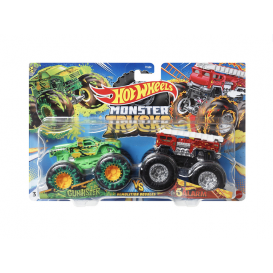 Машинки Хот Вілс Монстр Трак Monster Trucks Cunkster vs 5alarm Hot Wheels HLT69