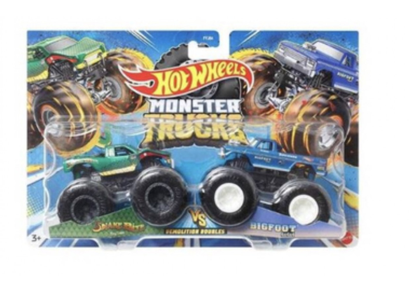 Машинки Хот Вілс Монстр Трак Monster Trucks Shake bite vs Bigfoot Hot Wheels HLT68