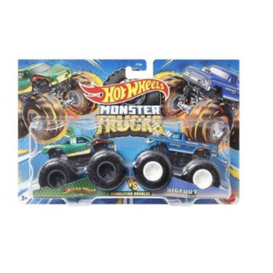 Машинки Хот Вілс Монстр Трак Monster Trucks Shake bite vs Bigfoot Hot Wheels HLT68