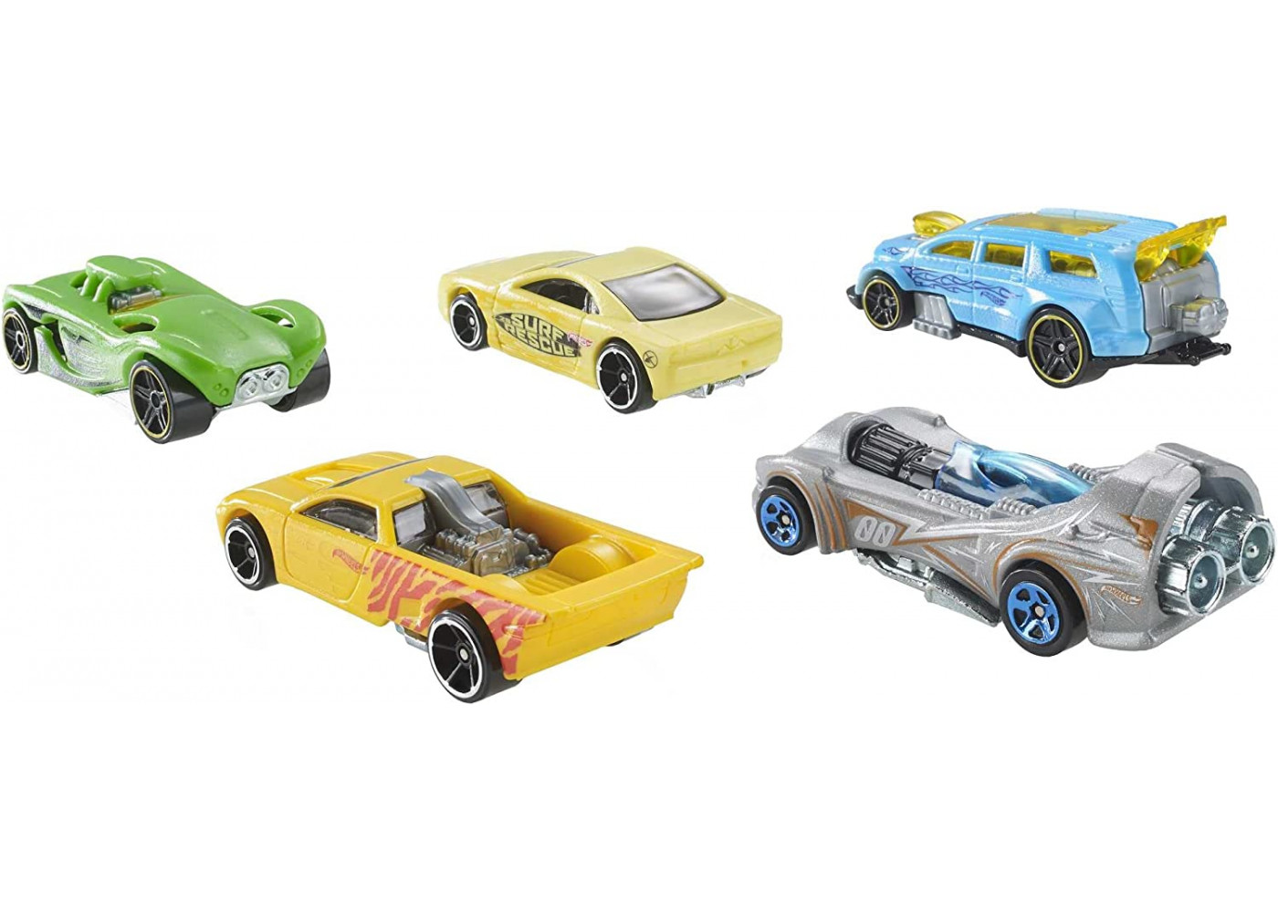 Набор 5 Машинок Хот Вилс 1:64 Меняющие Цвет Hot Wheels Color Shifters Reveal Mattel GMY09