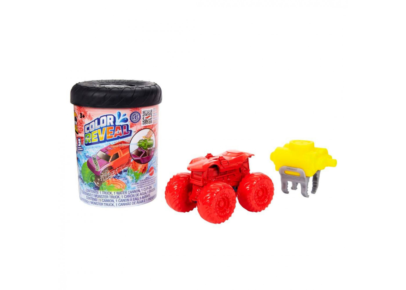 Машинка Хот Вилс Монстр Трак 1:64 Меняющая Цвет Hot Wheels Color Reveal Truck HJF39