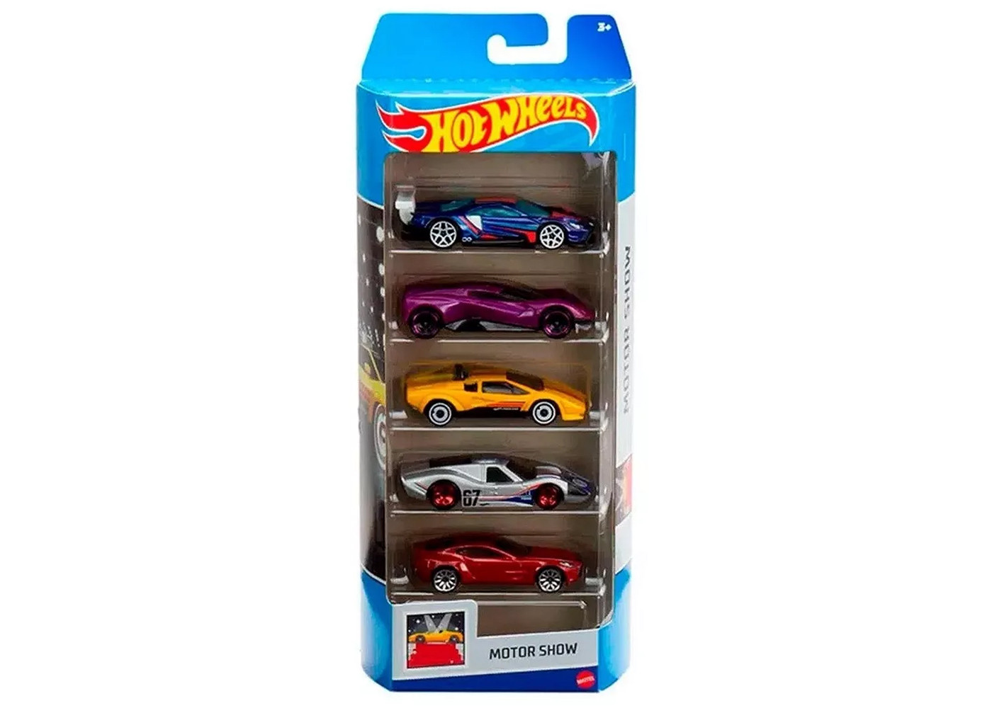 Набор из 5 машинок Хот Вилс Motor Show Hot Wheels Mattel HLY63