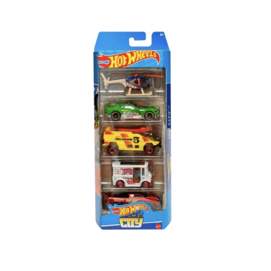 Набор из 5 машинок Хот Вилс City Hot Wheels Mattel HFV83