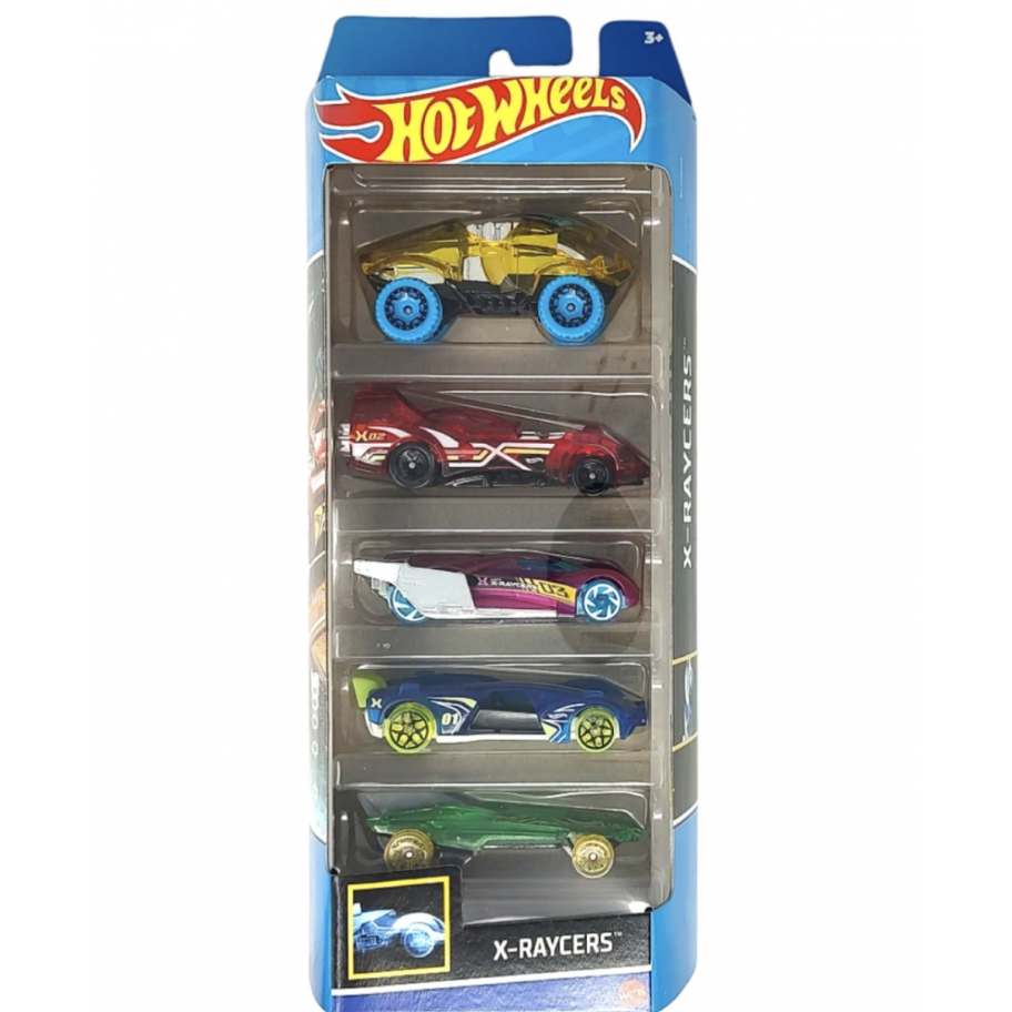 Набор из 5 машинок Хот Вилс X-Raycers Hot Wheels Mattel HLY64