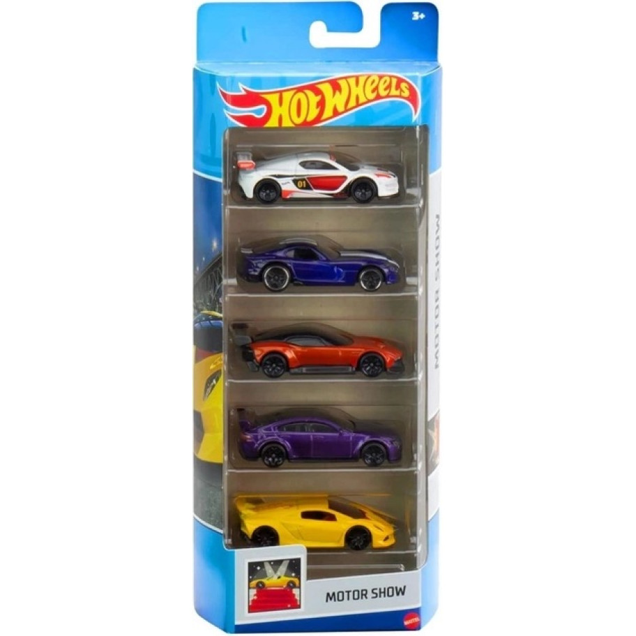 Набор из 5 машинок Хот Вилс Motor Show Hot Wheels Mattel HFV80