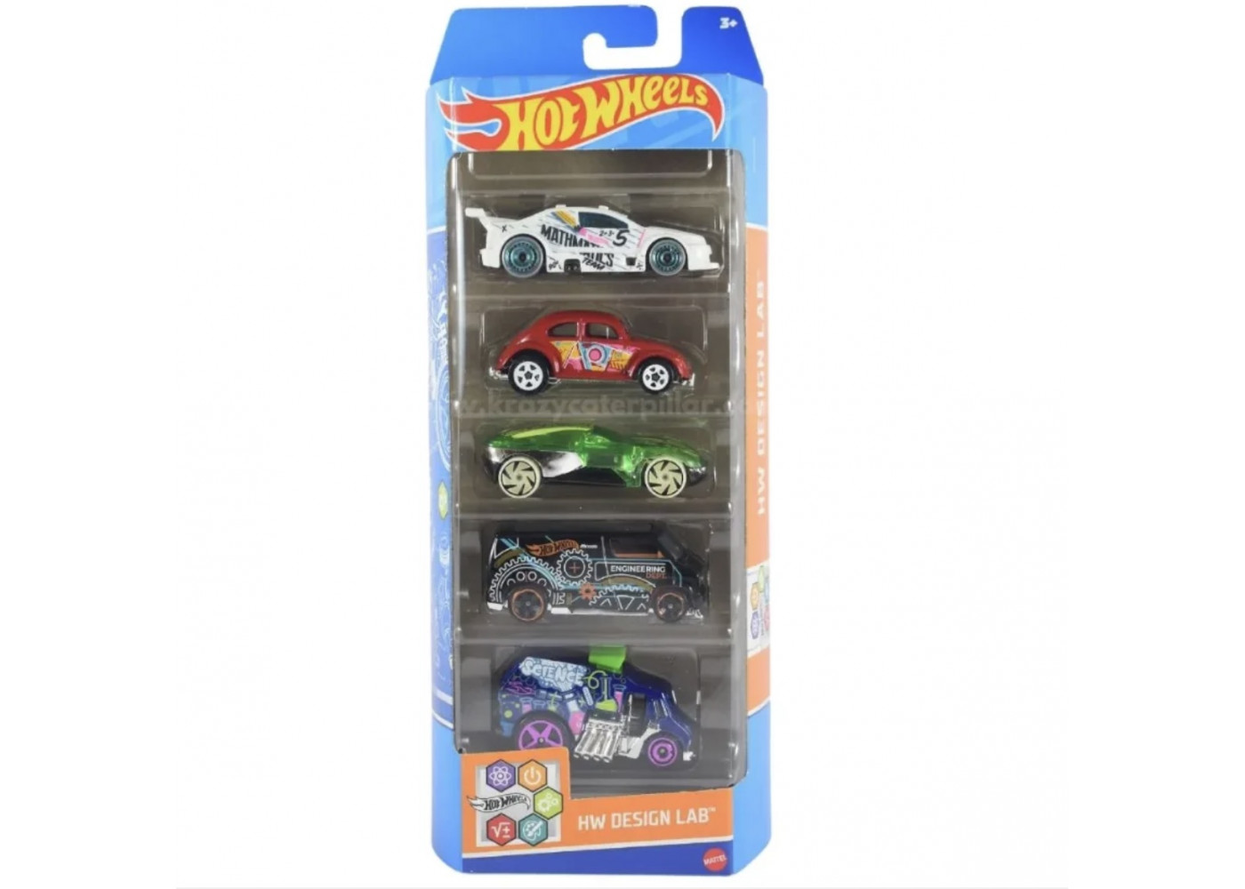 Набор из 5 машинок Хот Вилс Design Lab Hot Wheels Mattel HLY72