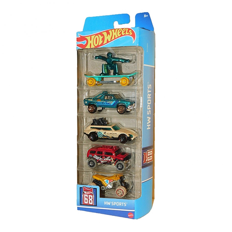 Набір з 5 машинок Хот Вілс Спорт Hot Wheels Sport Mattel FYL24