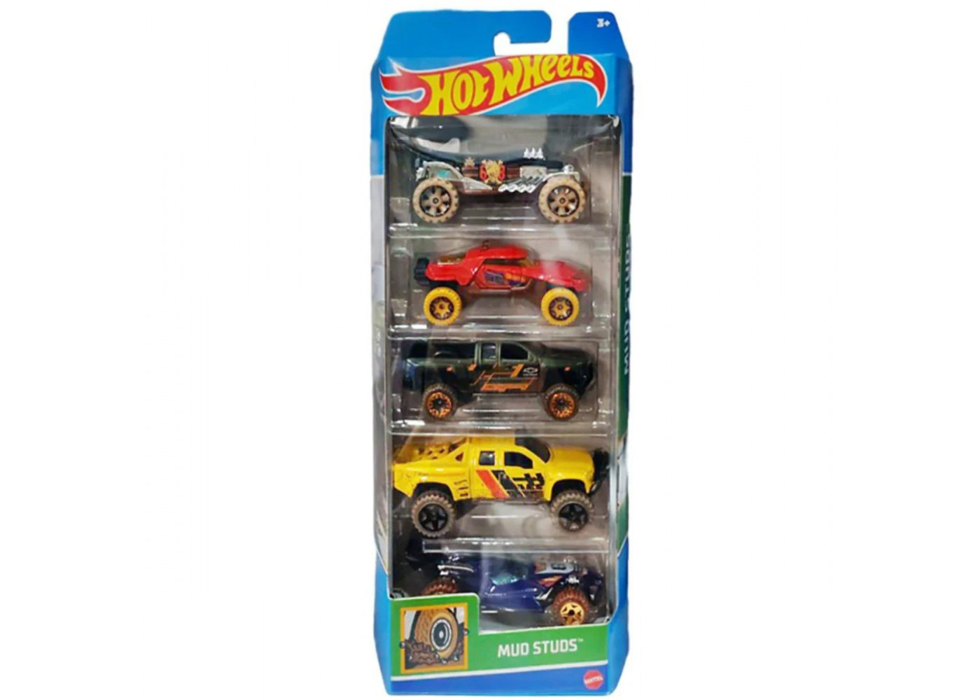 Набор из 5 машинок Хот Вилс Mud Studs Hot Wheels Mattel HTV40