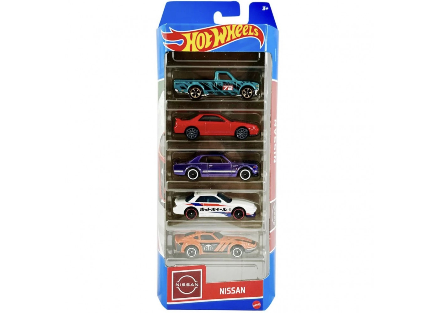 Набор из 5 машинок Хот Вилс Nissan Hot Wheels Mattel HLY73