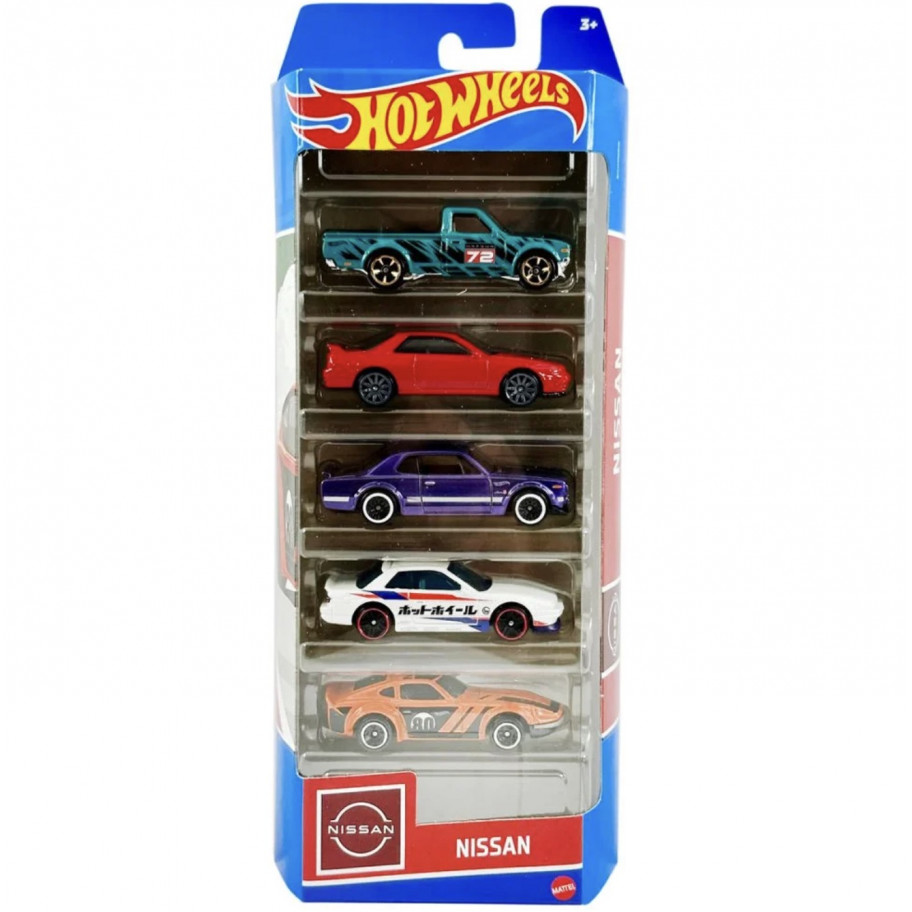 Набор из 5 машинок Хот Вилс Nissan Hot Wheels Mattel HLY73