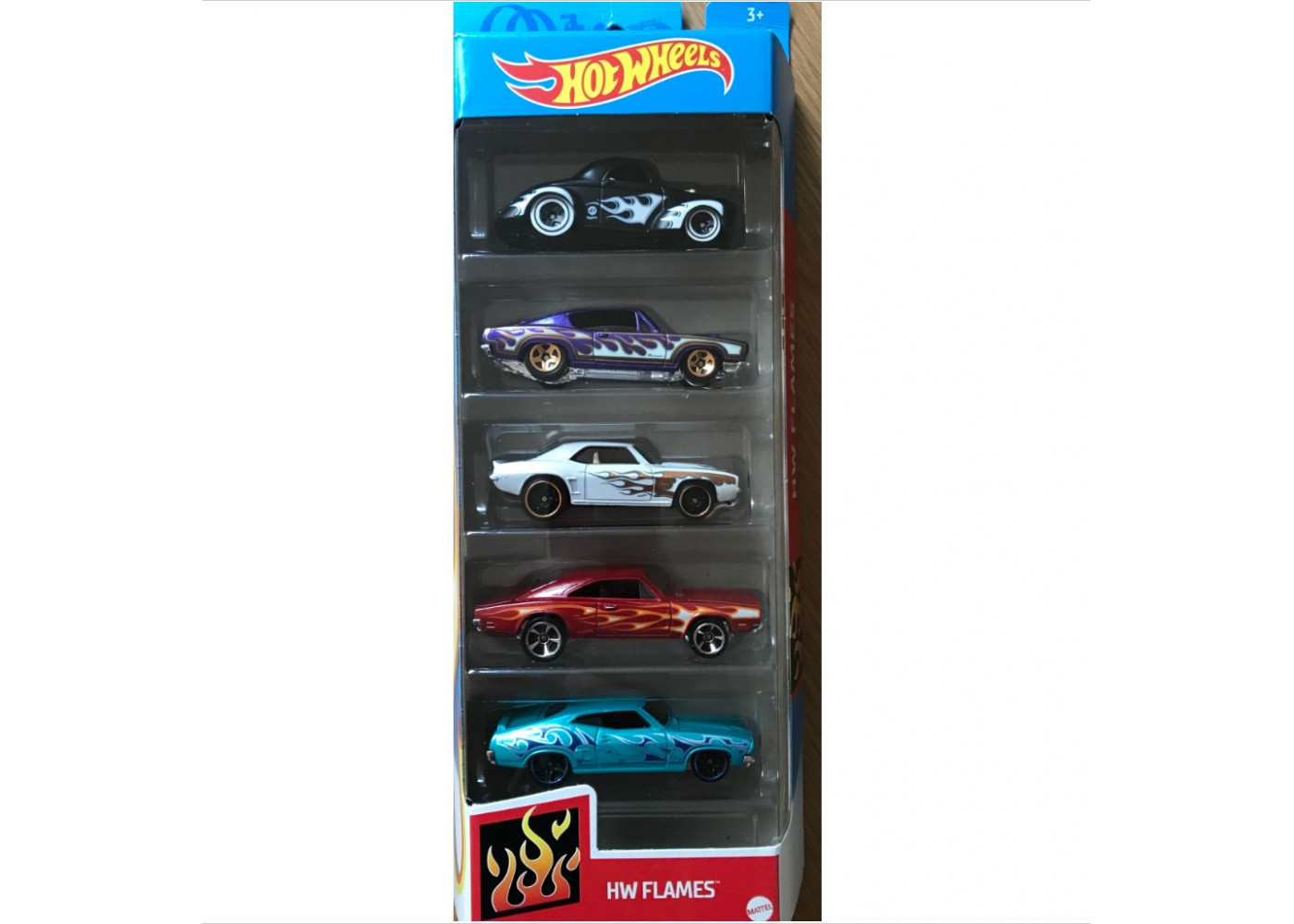 Набор из 5 машинок Хот Вилс Пламя Hot Wheels Flames Mattel GTN48