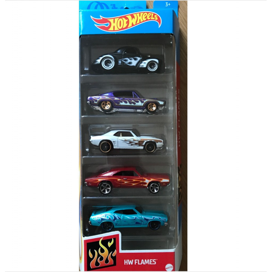 Набір з 5 машинок Хот Вілс Полум'я Hot Wheels Flames Mattel GTN48