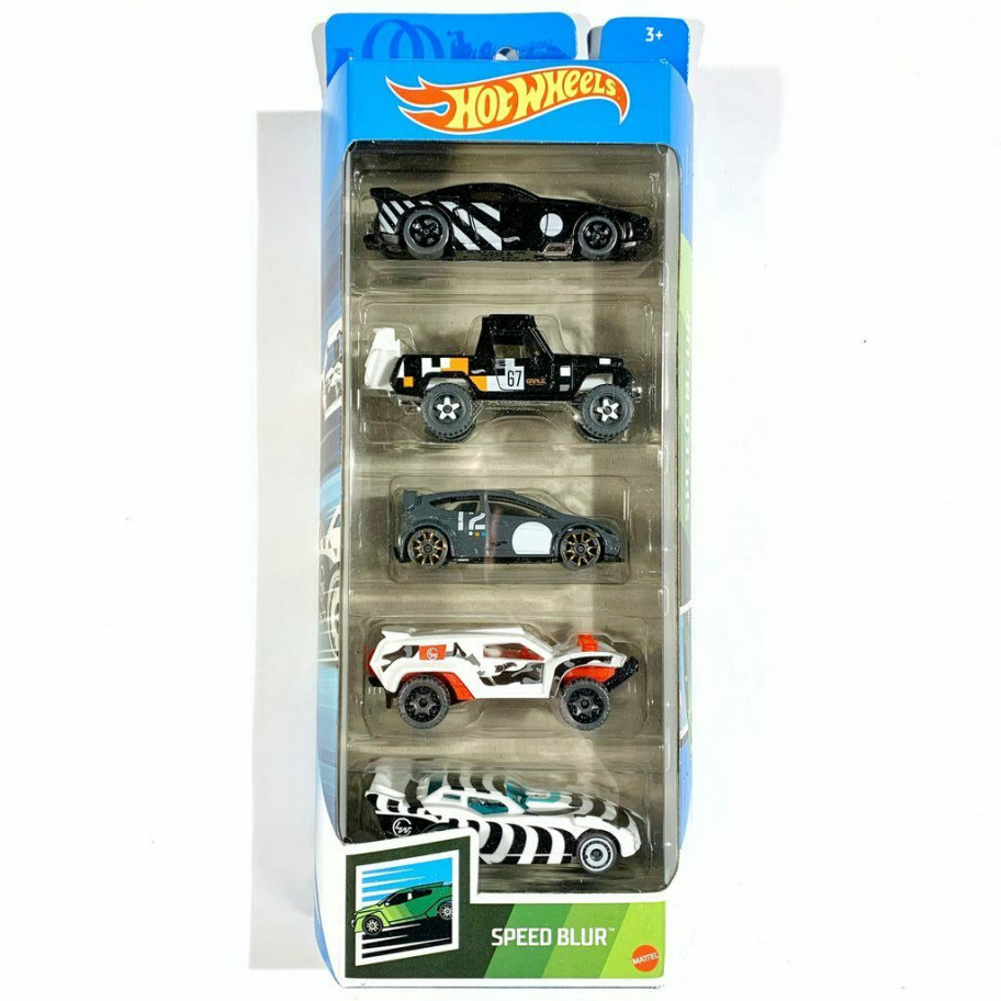 Набір з 5 машинок Хот Вілс Швидкість Hot Wheels Speed Blur Mattel GNT45