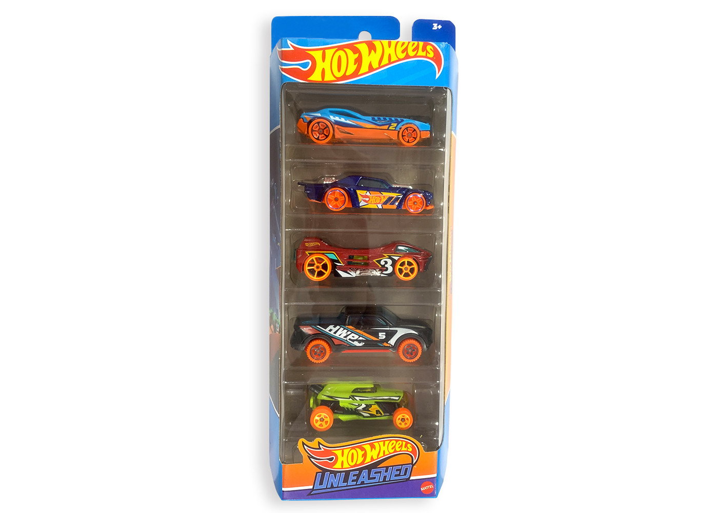 Набір з 5 машинок Хот Вілс Випусти Звіра Hot Wheels Unleashed Mattel HFV79