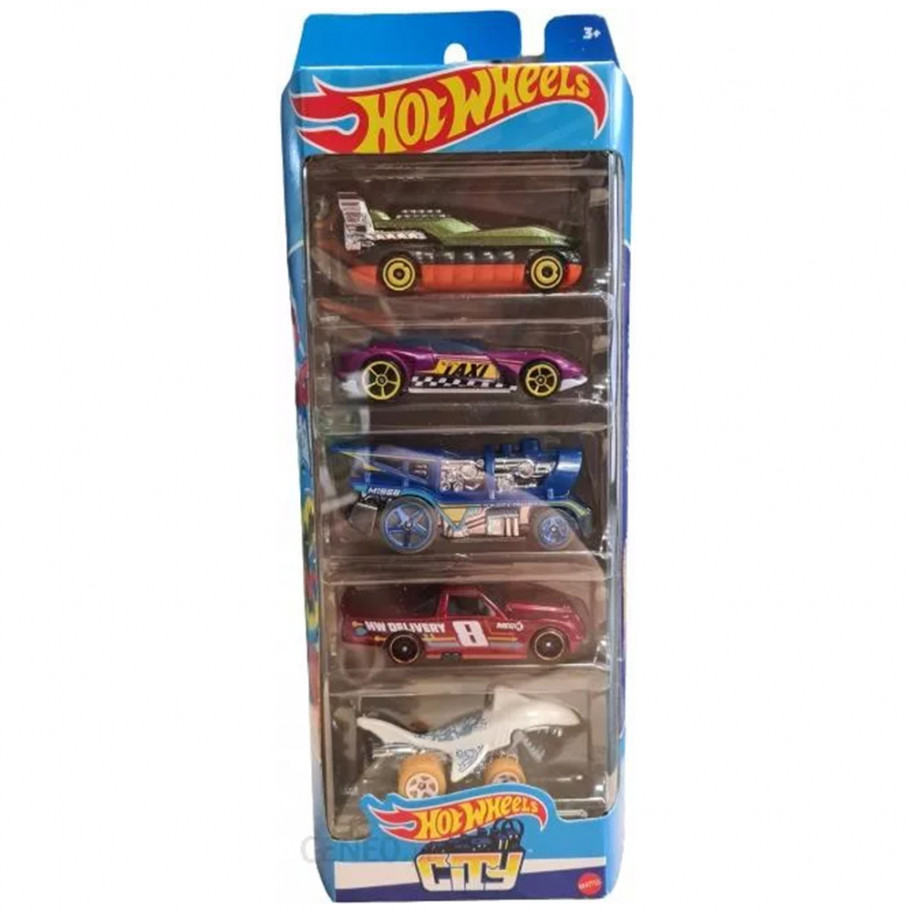 Набор из 5 машинок Хот Вилс City Hot Wheels Mattel HLY67