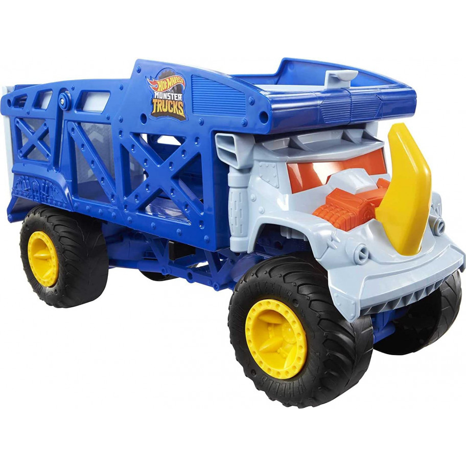 Трейлер Хот Вілс Автовоз для 12 Монстр Трак Hot Wheels Monster Trucks Monster Mover Rhino Mattel HFB13