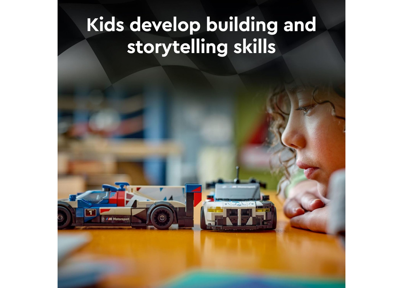 Конструктор Гоночные Автомобили Лего БМВ 676 деталей Speed ​​Champions BMW M4 GT3 BMW M Hybrid V8 LEGO 76922